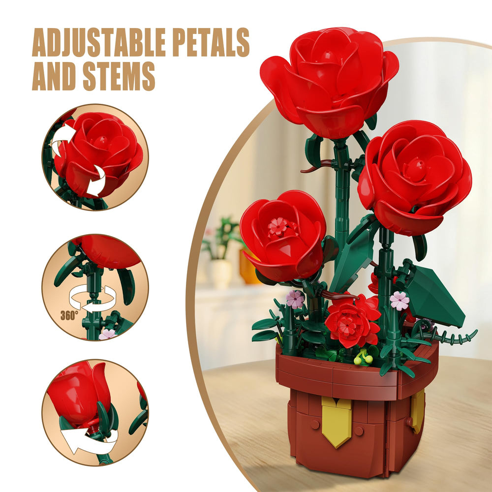 EITOLNR Rose Leaves Green shows lush greenery in a compact display.