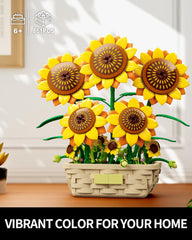 EITOLNR Sunflower Building Set with adjustable stems lets you pose a custom bouquet.