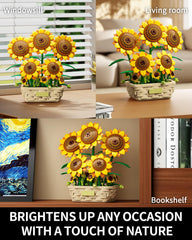 EITOLNR Sunflower Building Set gift box makes a thoughtful present for loved ones.