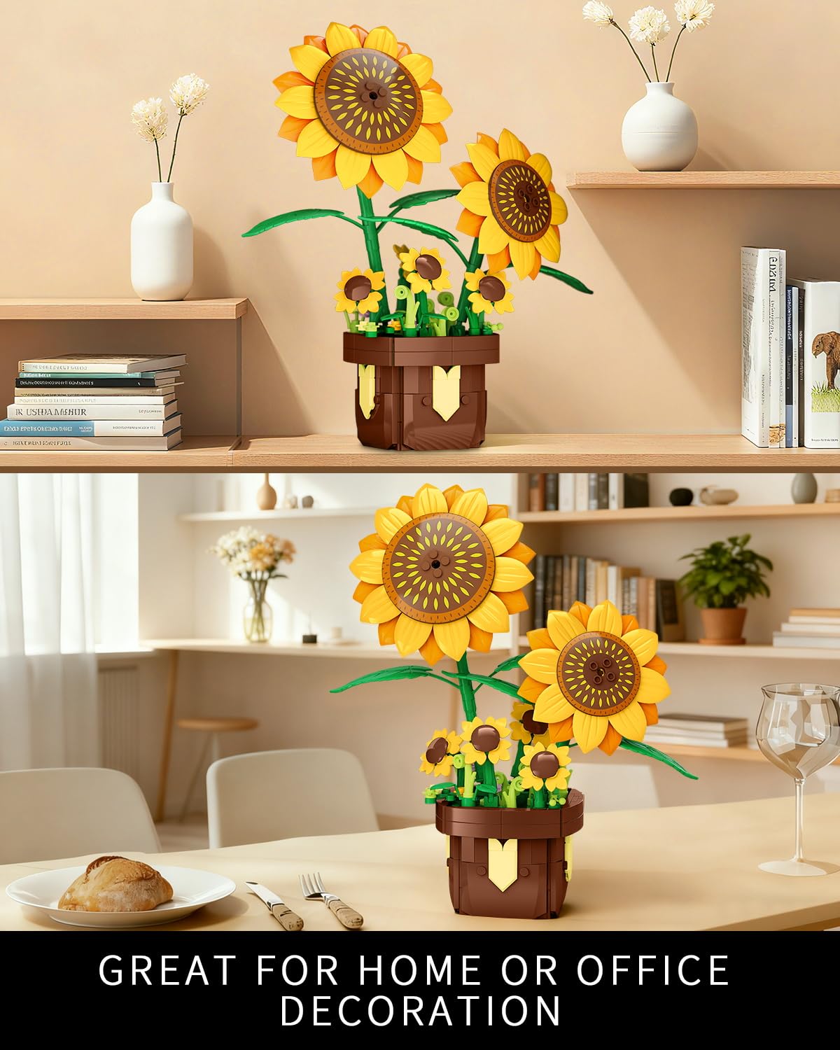 EITOLNR Sunflower Building Set offers vivid colors and a rewarding building experience.