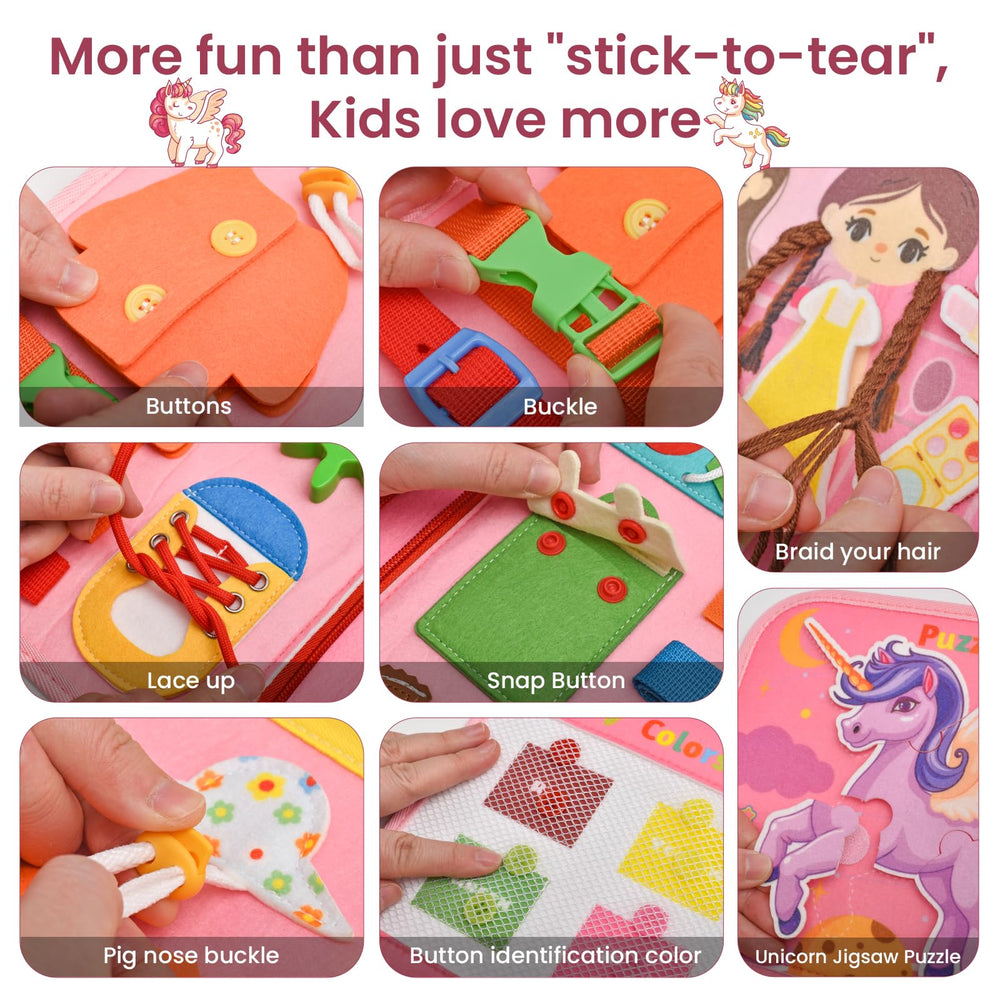 Ejanmilar Busy Book color and shape matching supports early cognition