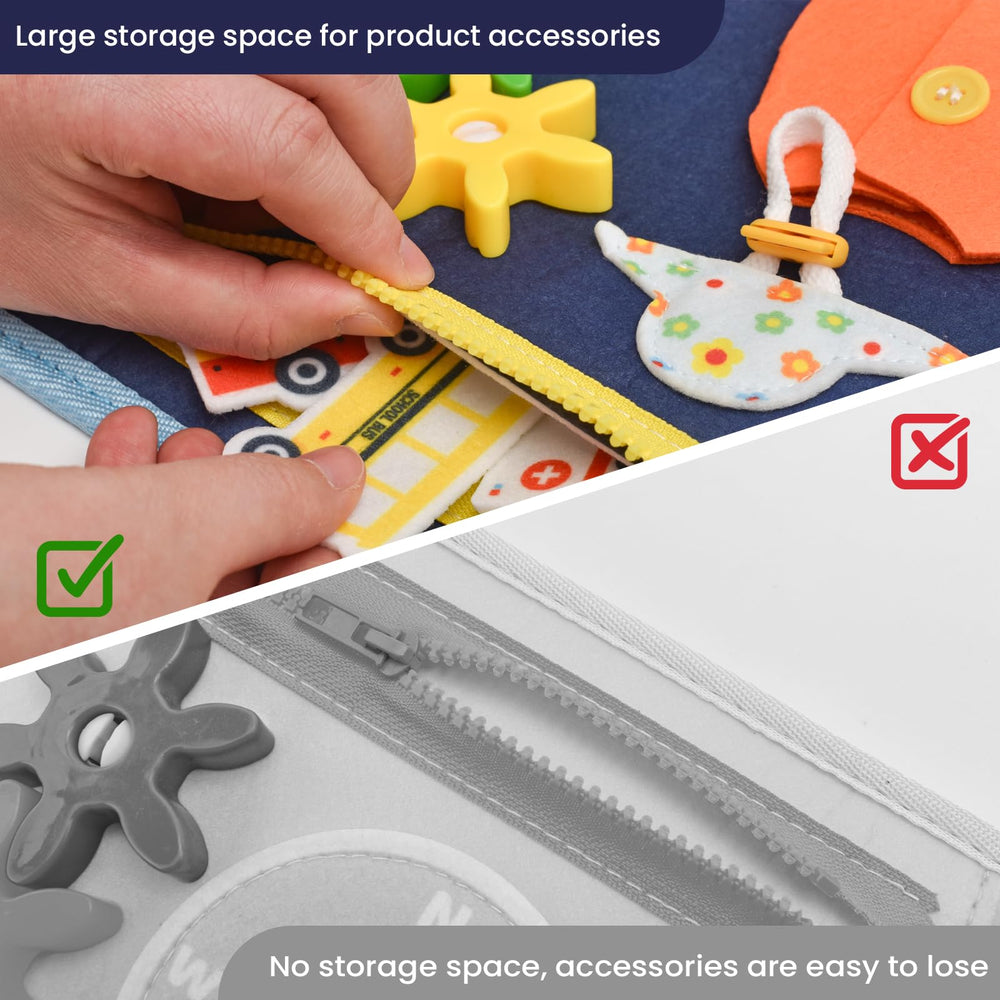 Ejanmilar dinosaur busy book gear dials and car dashboard for imaginative play.