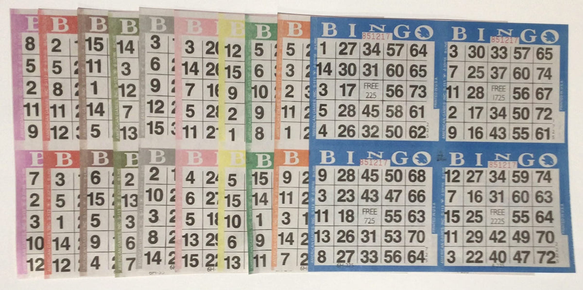 EJFOIEJ bingo papers in 8-inch square disposable sheets for quick setup and easy post-game cleanup