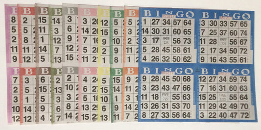 EJFOIEJ bingo papers in 8-inch square disposable sheets for quick setup and easy post-game cleanup