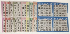 EJFOIEJ bingo papers in 8-inch square disposable sheets for quick setup and easy post-game cleanup