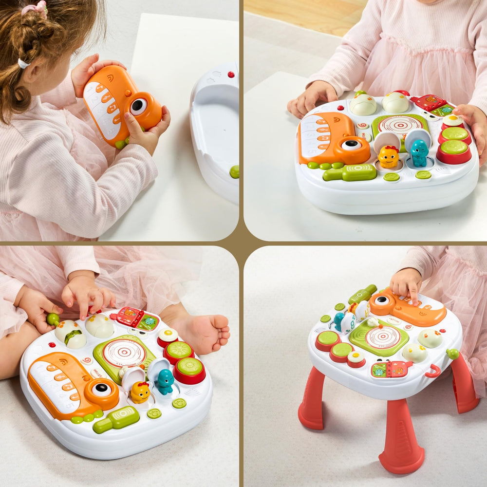 eJog Pup Baby Activity Table floor play engages kids during seated sessions