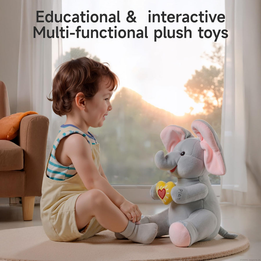eJog Pup Peek a Boo Elephant battery compartment view with easy setup