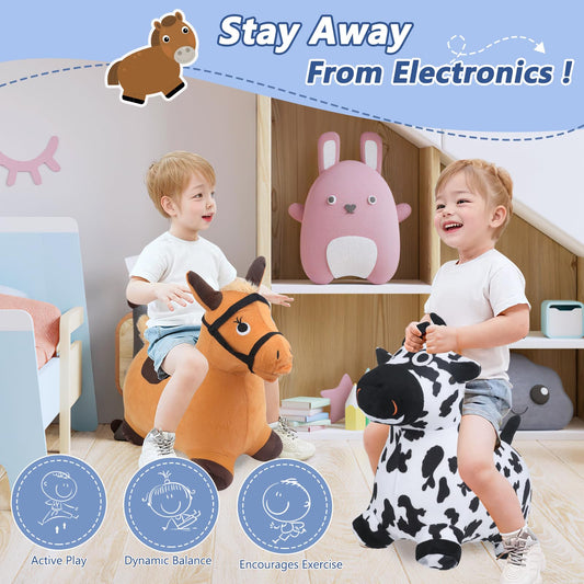 EKEPE bouncy hopper horse promotes balance and imaginative play.