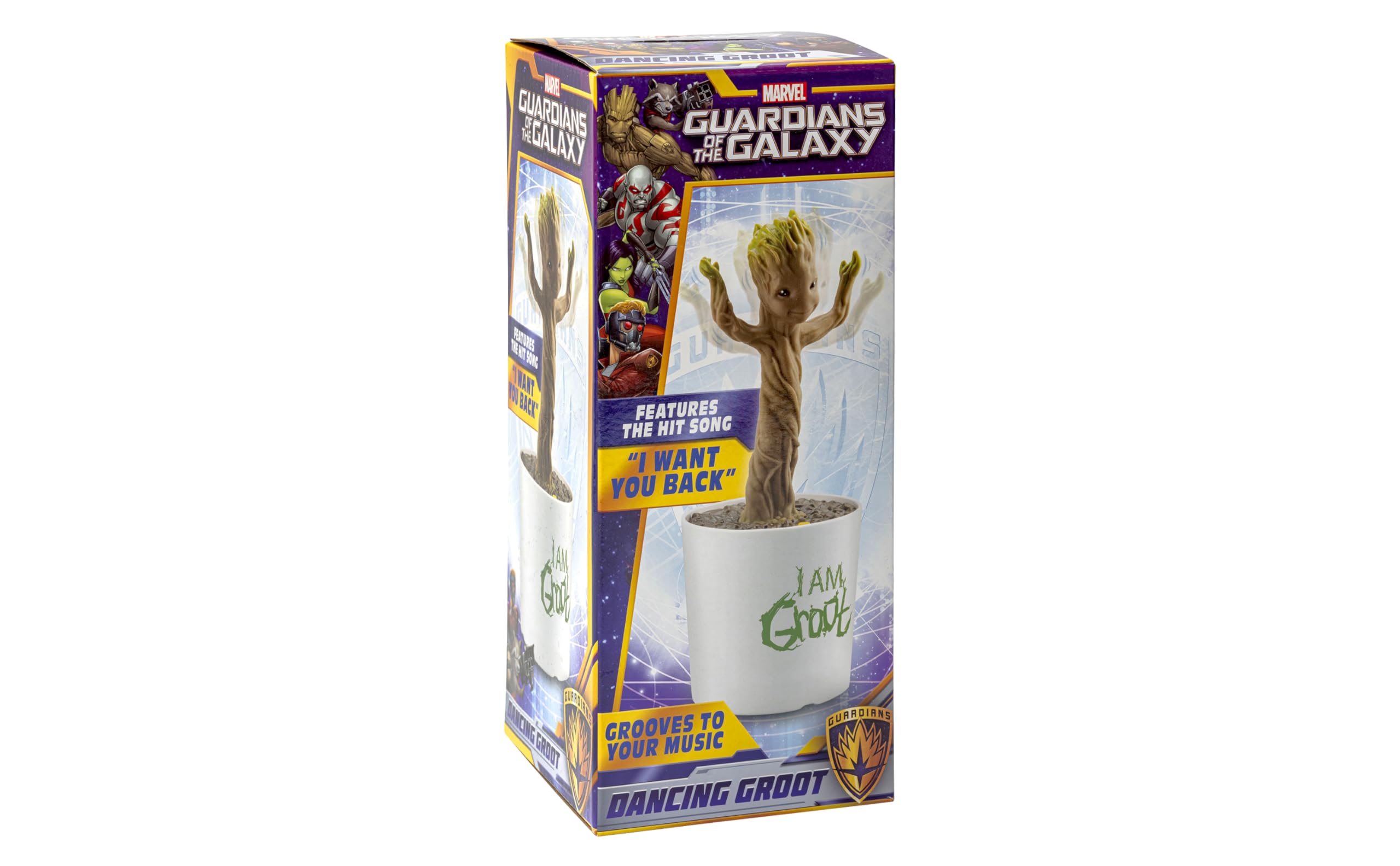 eKids Baby Groot built-in song playing while the figure dances