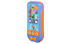 eKids Blippi toy phone in car scene for travel-friendly entertainment