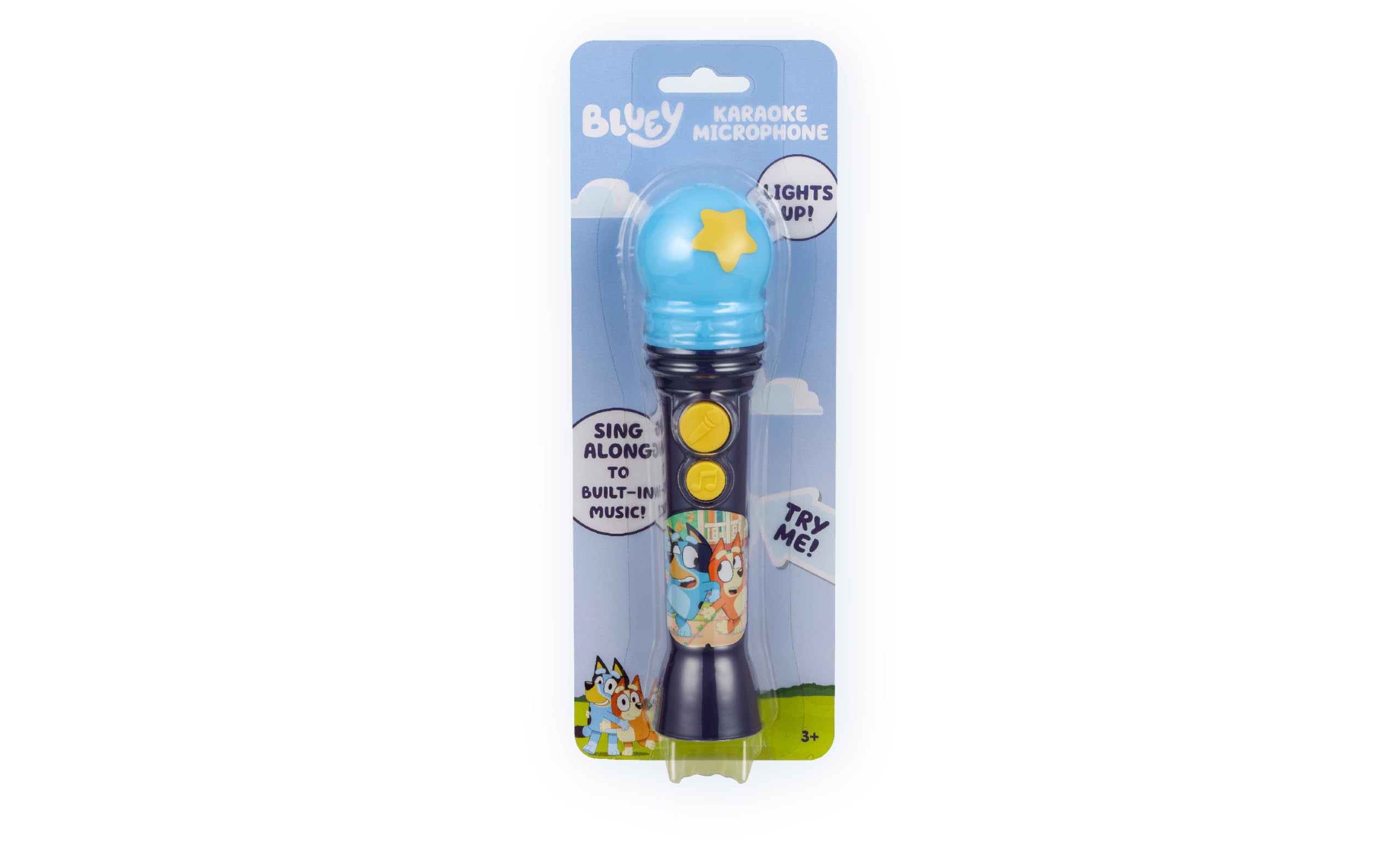 eKids Bluey microphone durable materials withstand everyday toddler use
