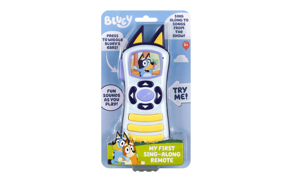 ekids Bluey remote control toy packaging ready as a stocking stuffer gift.