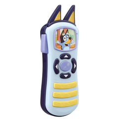 ekids Bluey remote control toy shown in car/travel setting for on-the-go play.