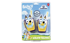 ekids Bluey walkie talkie durability action used outdoors with kids on the go