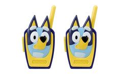 ekids Bluey walkie talkie front view with easy push-to-talk for kids' playtime