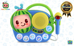 ekids Cocomelon song-wheels-bus plays familiar tunes during playtime.