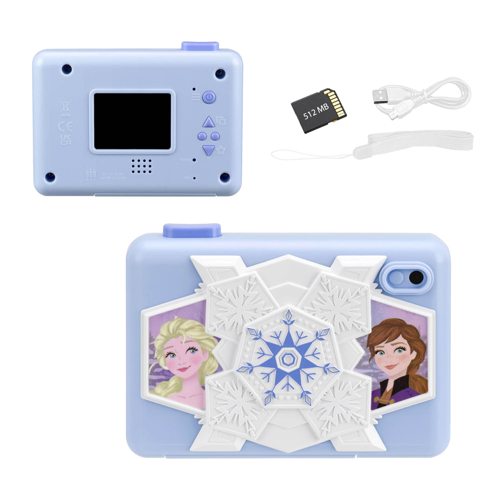 ekids Disney Frozen kids camera front view with kid-friendly controls