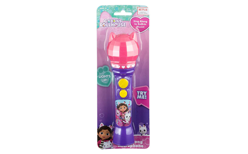 eKids Gabby’s Dollhouse microphone durable for everyday play.