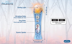 eKids Frozen Sing Along Microphone lights flash for a colorful family show