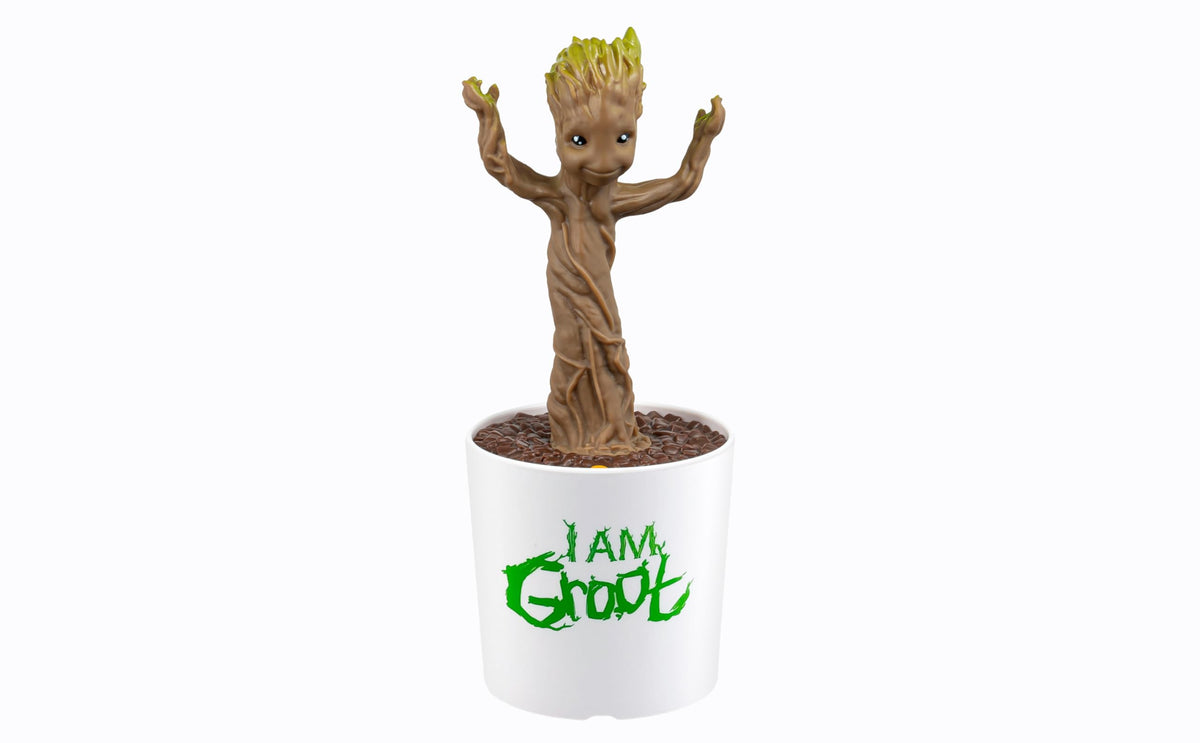 eKids Guardians of the Galaxy Baby Groot dancing figure in action with built-in song for playroom fun
