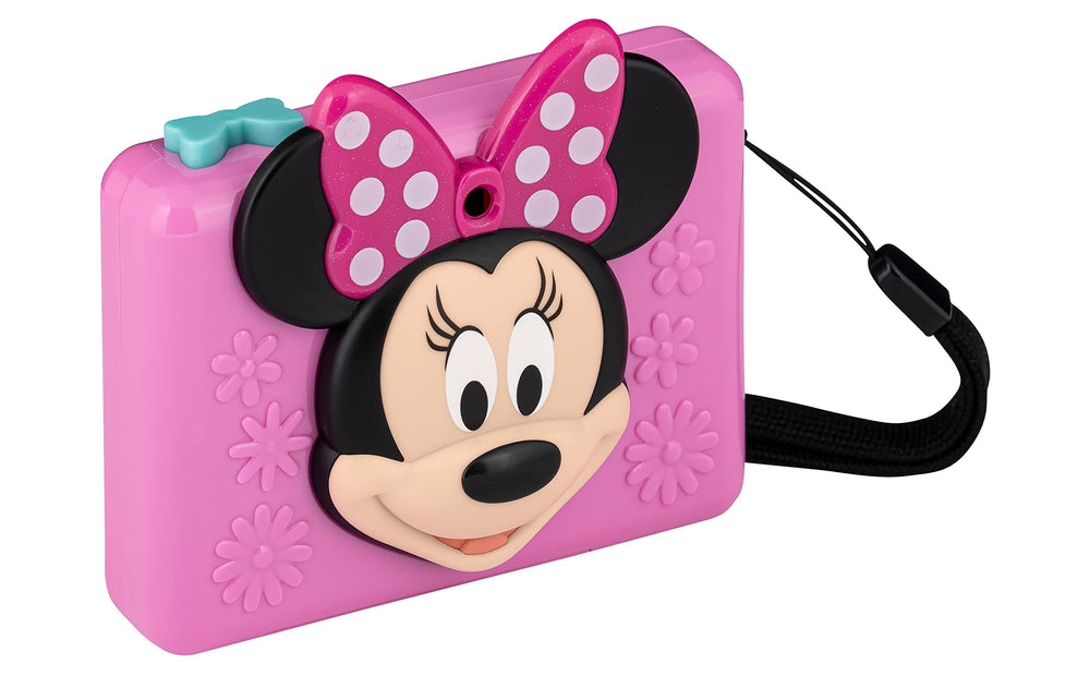 ekids Minnie Mouse camera in hand captures laughter and memories.