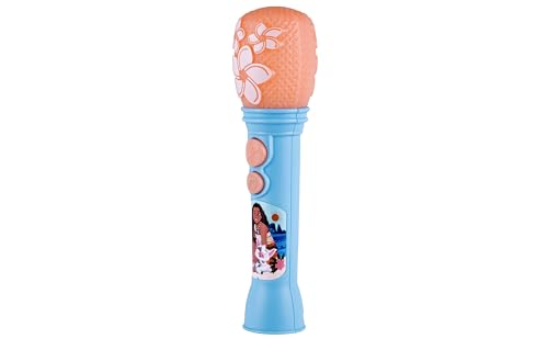 ekids moana toy microphone with flashing lights for stage performances.