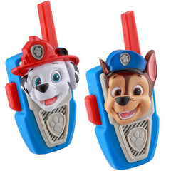 ekids Paw Patrol walkie talkies pair for two-way play and clear communication.