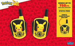 ekids Pokemon walkie talkie with push-to-talk button for easy use