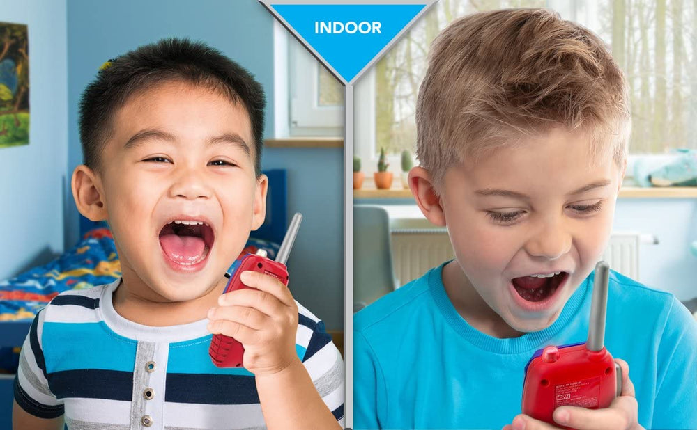 ekids Spider-Man walkie talkie indoor outdoor use for versatile play