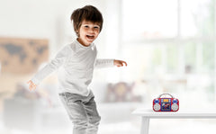 ekids Spidey toy music player with light-up graphics