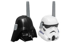 ekids Storm Trooper walkie talkie front view, easy push-to-talk controls.
