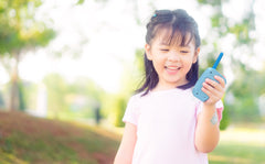 eKids Stitch Walkie Graphics image features Stitch-inspired visuals for imaginative play
