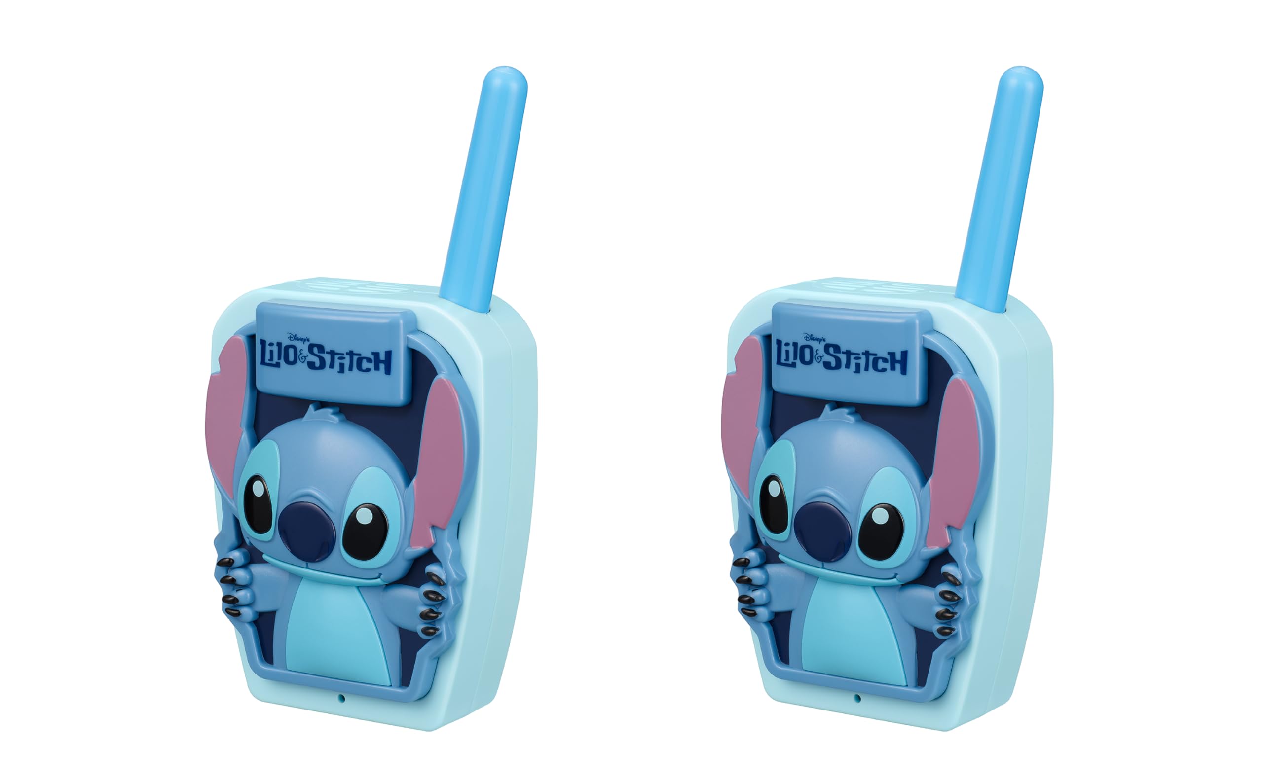 eKids Stitch Walkie Indoor Play supports safe, screen-free playtime at home