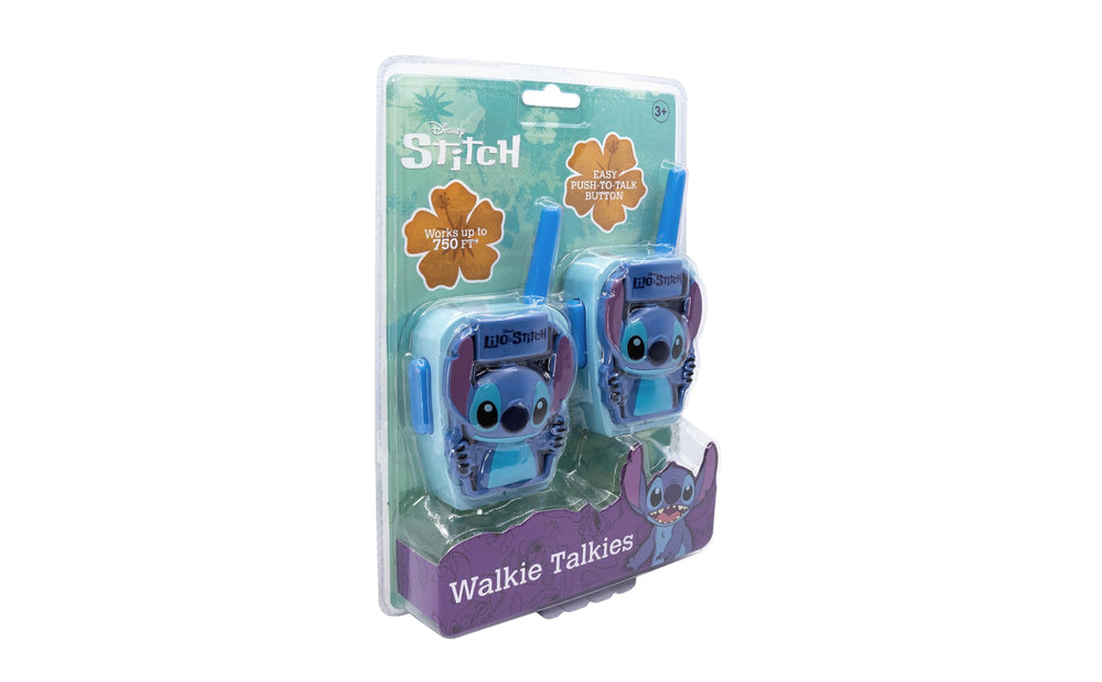 eKids Stitch Walkie Set shows a family-friendly set ready for collaborative games