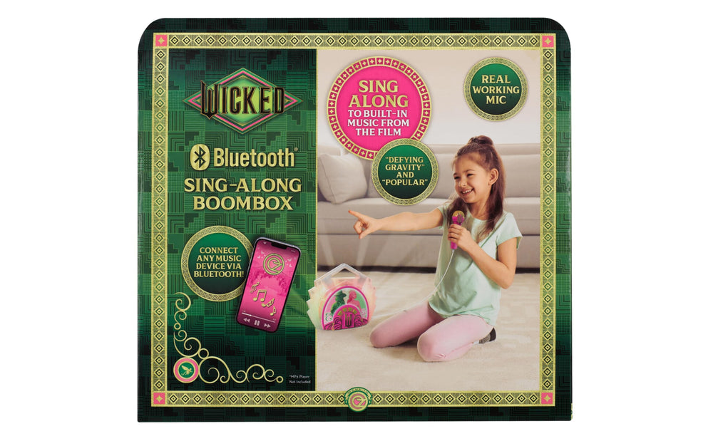 Ekids Wicked Karaoke Bluetooth streaming compatibility with devices.