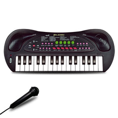 EKKBHKI 32-keys kids piano toy in black for imaginative play and early music skills.
