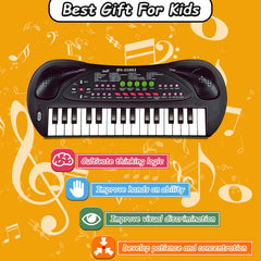 EKKBHKI portable kid piano is compact for play anywhere.