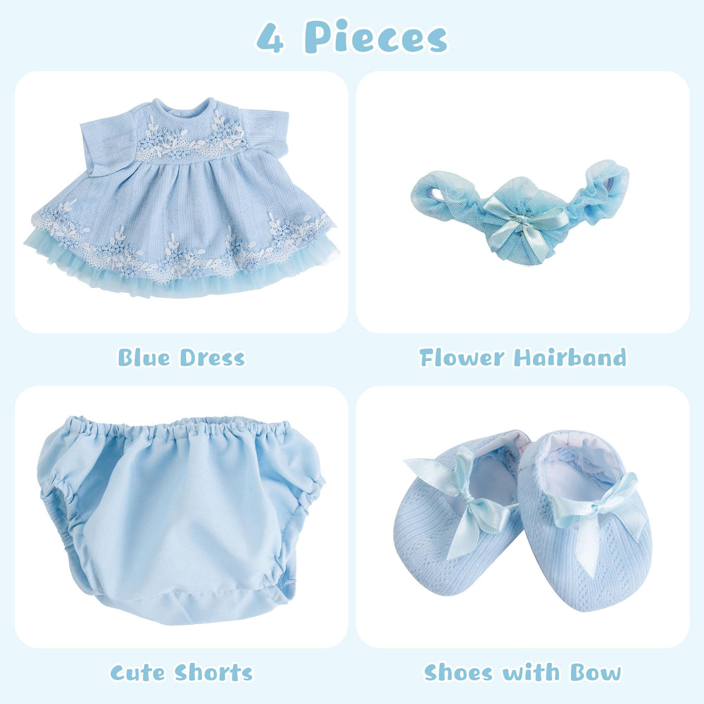 EKOKIZ blue hairband adds cute detail to reborn dolls.