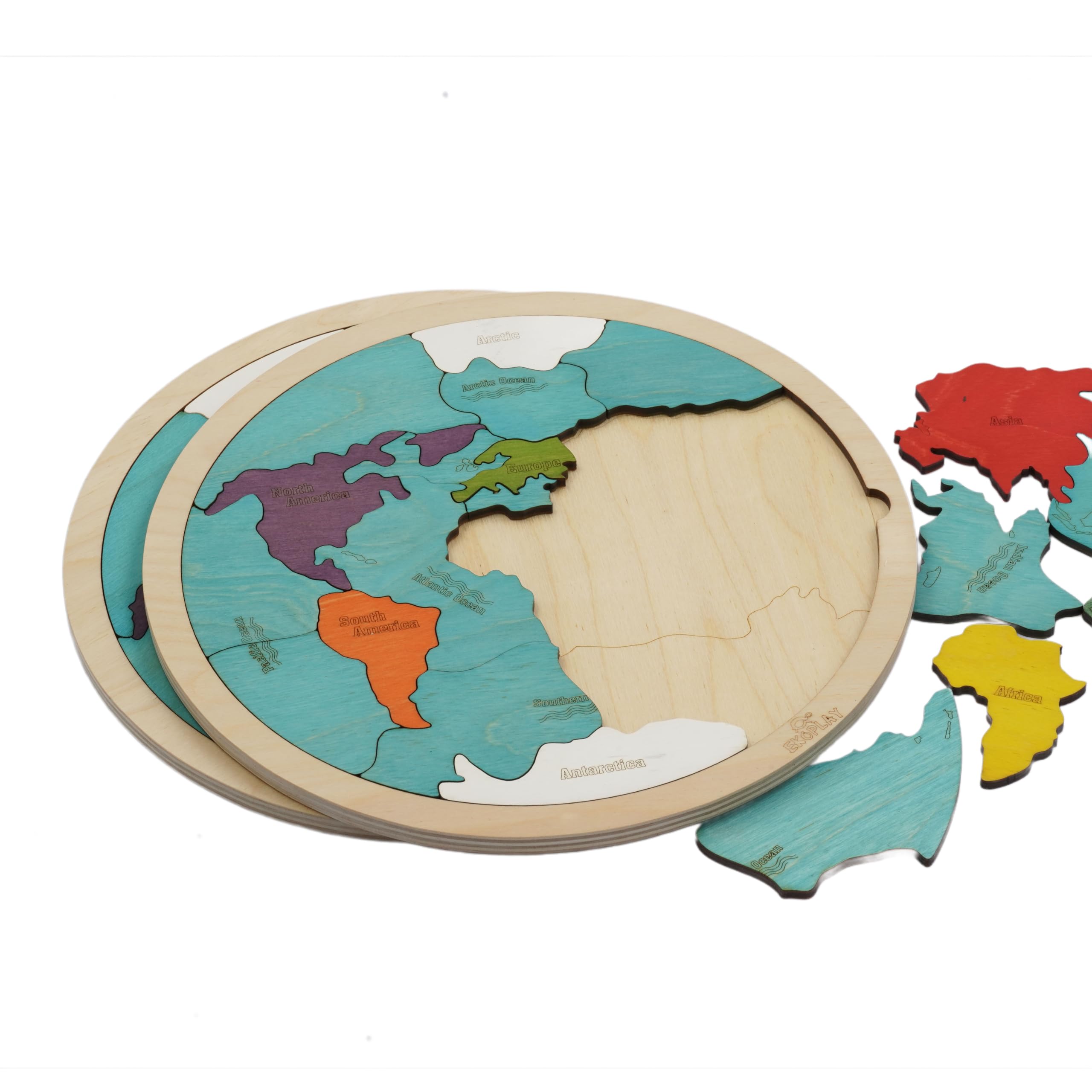 Ekoplay wooden puzzle packaging ready for gifting at parties and celebrations.