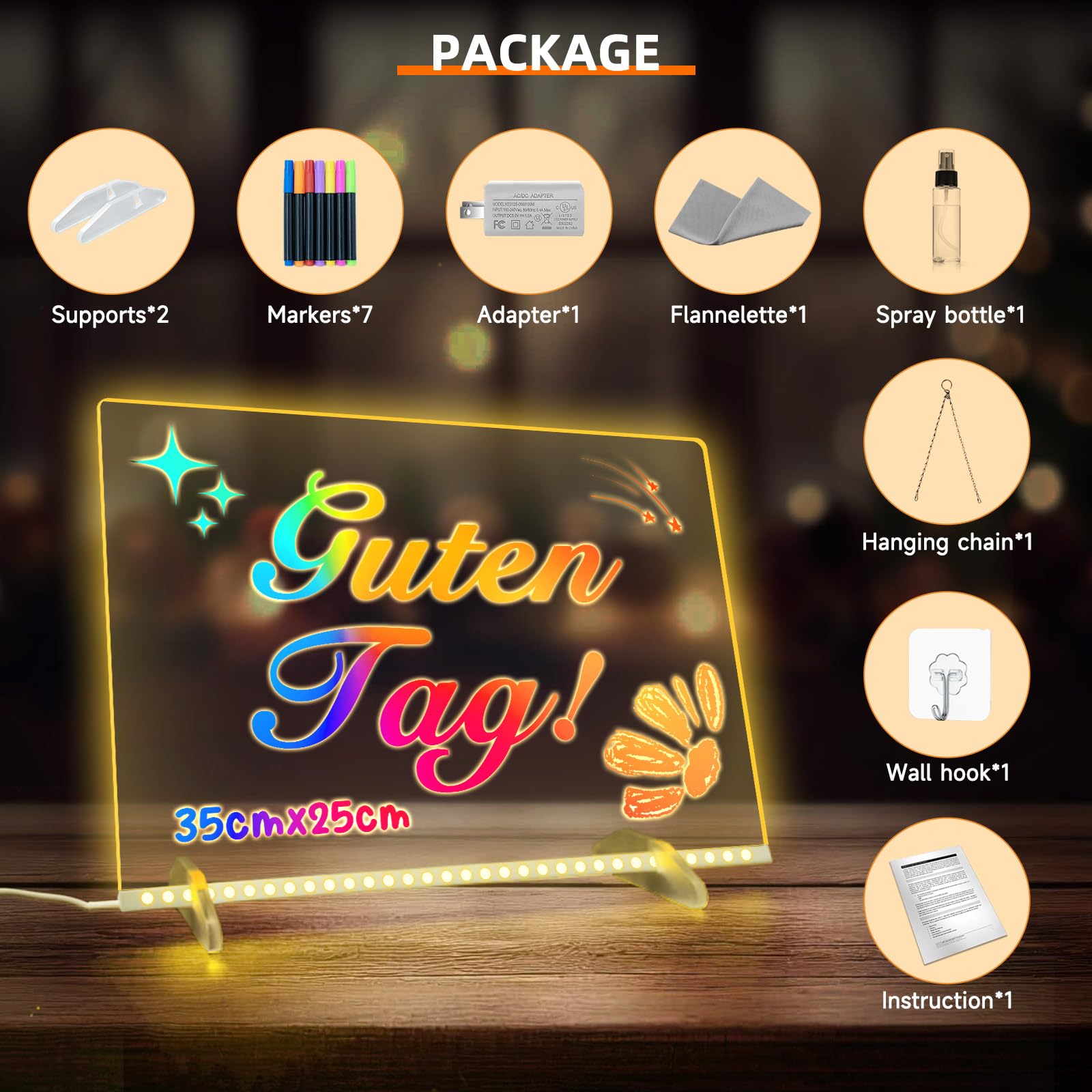 EKSPRINT Lumiboard six lighting modes for mood changes