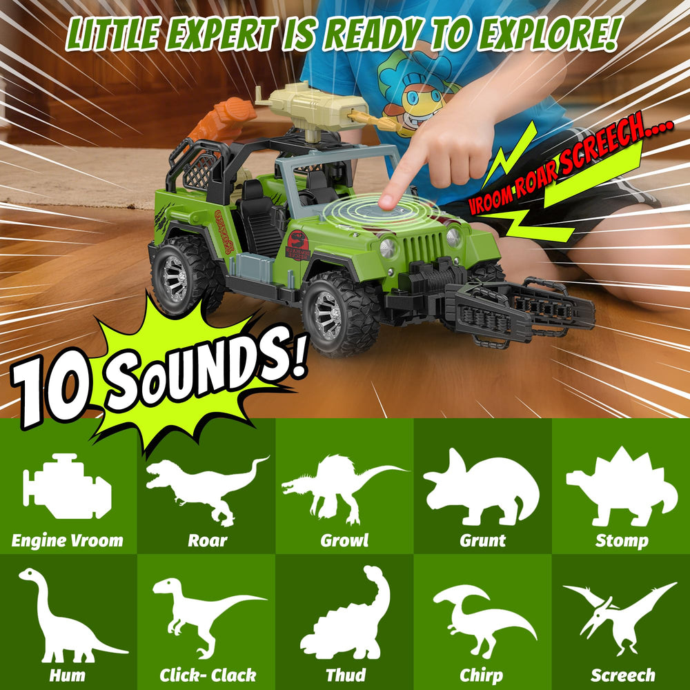 EKU Easyku capture net accessory supports interactive dino-hunting scenarios.