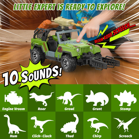 EKU Easyku capture net accessory supports interactive dino-hunting scenarios.