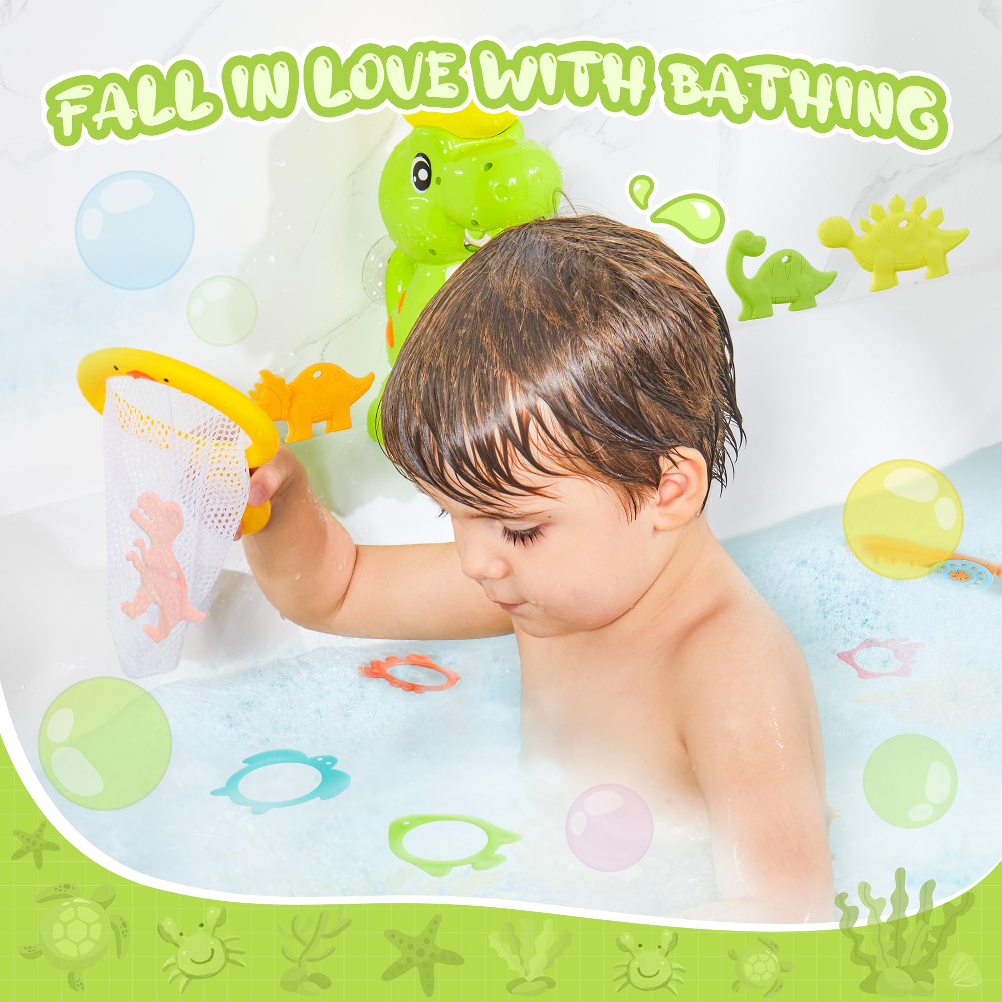 EKU EASYKU dinosaur Triceratops bath toy adds color and imagination to tub adventures