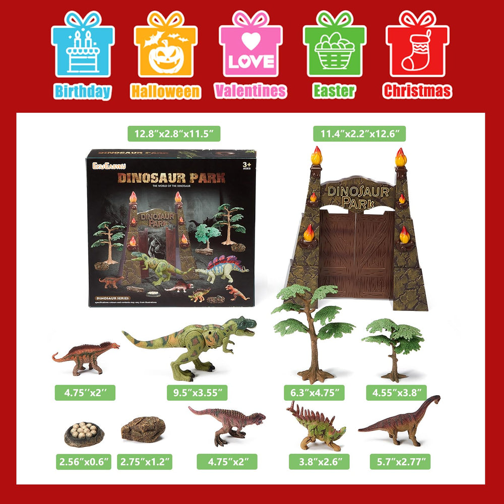 EKU EasyKU dinosaur park playset inspires imaginative scenes without batteries