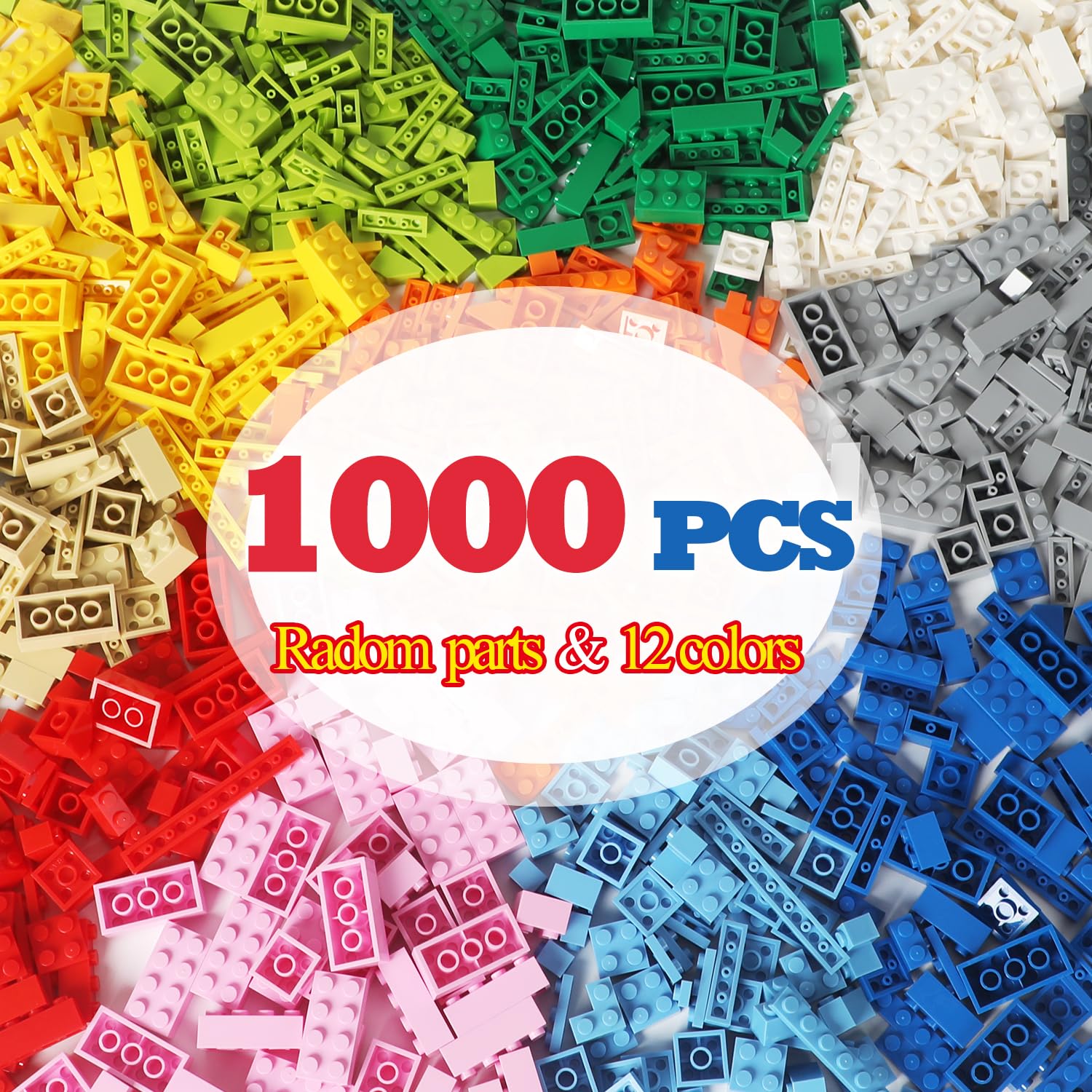 ekuzi 1000-piece building bricks compatible with Lego for seamless play