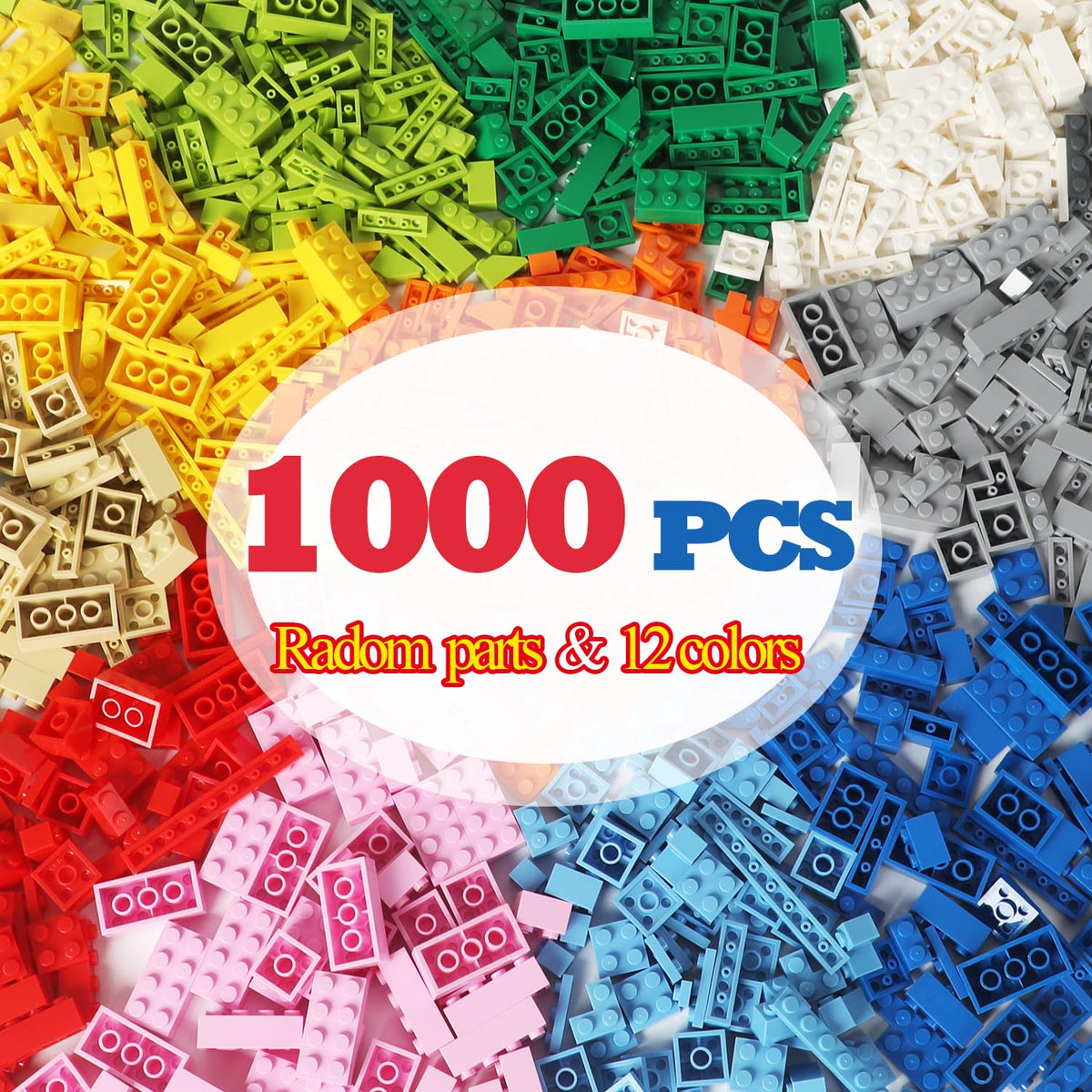 ekuzi 1000-piece building bricks compatible with Lego for seamless play