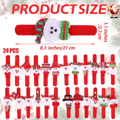 Elcoho Christmas slap bracelet with snowman motif for holiday outfits