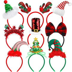 Elcoho Christmas tree headband adds festive sparkle for holiday photos