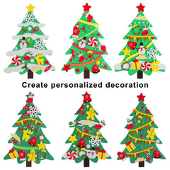 Elcoho family crafting session foam tree decoration supports imaginative play and family time.