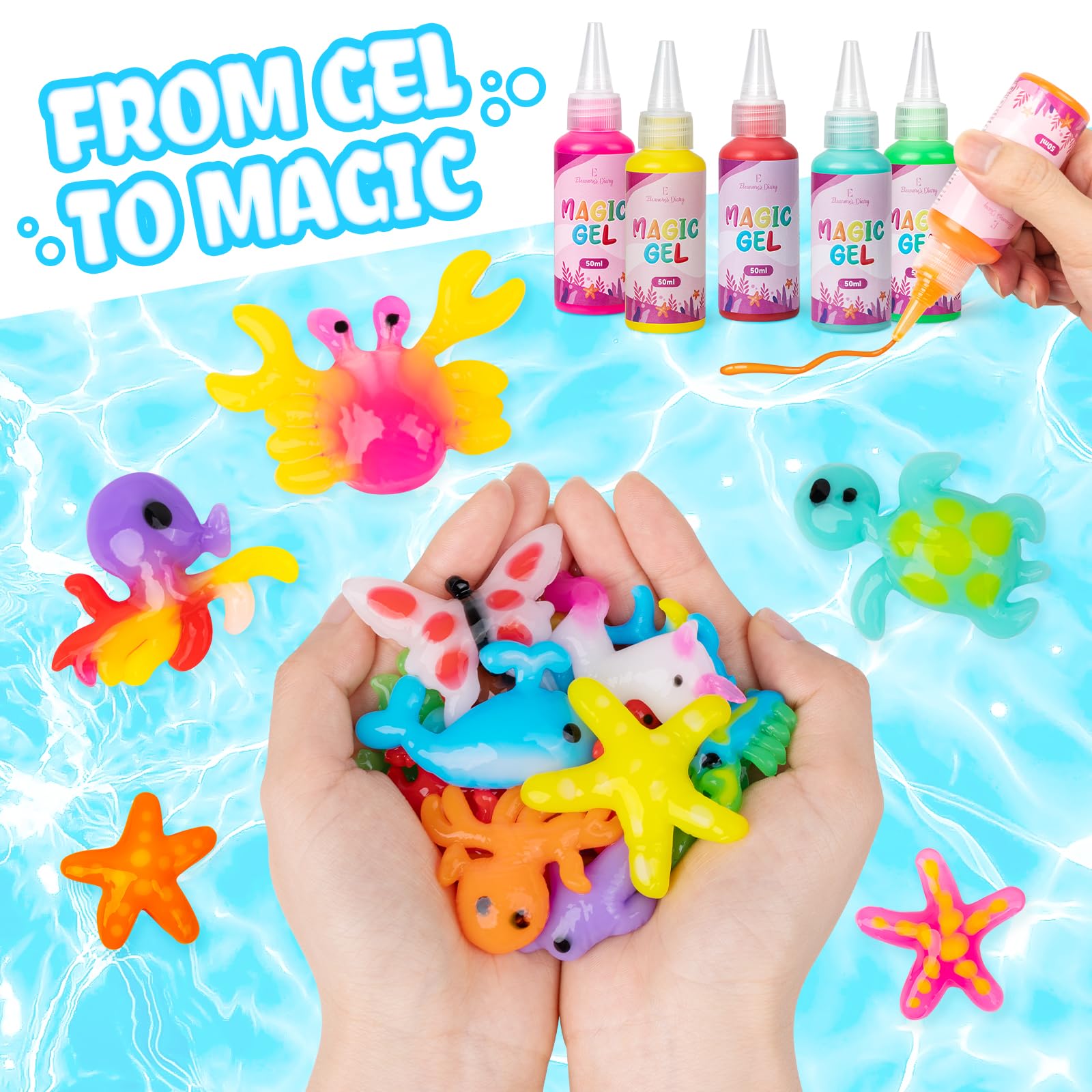 Eleanore's Diary Aqua Fairy Kit: magic powder packets add sparkle and texture.